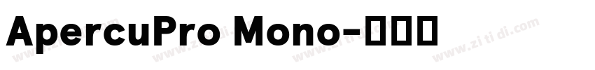 ApercuPro Mono字体转换